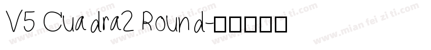 V5 Cuadra2 Round字体转换